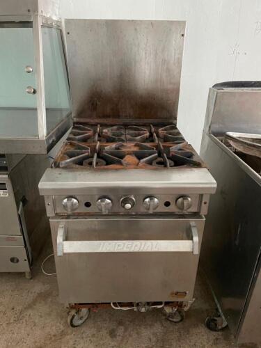 Imperial 4 burner range with single door oven