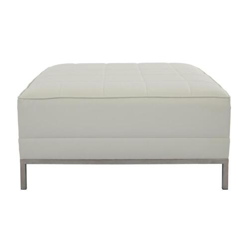 South Beach Ottoman - White