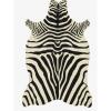 Zebra Woven Rug - Black - 2