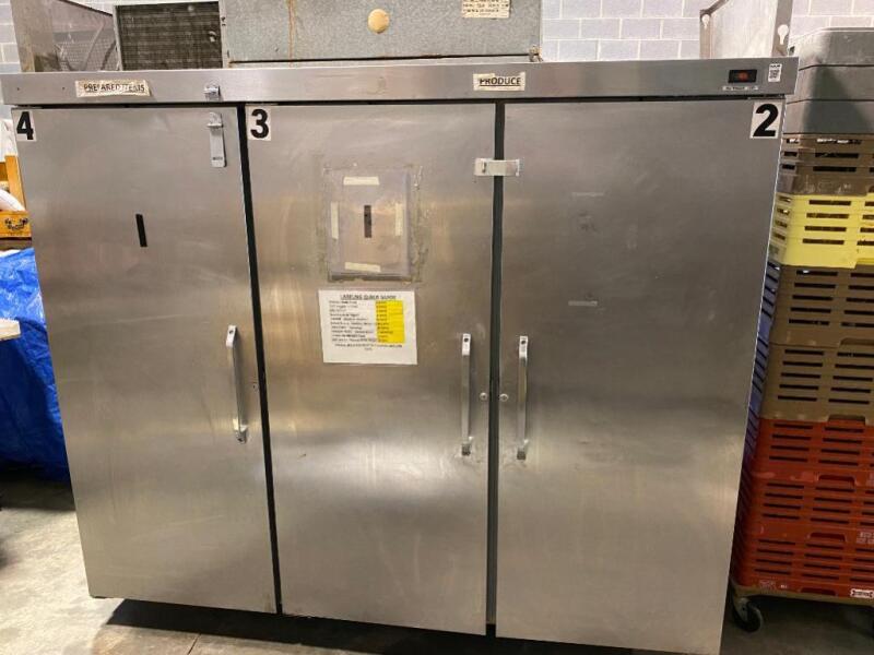 Ecolab 3 Door Reach-In Refrigerator