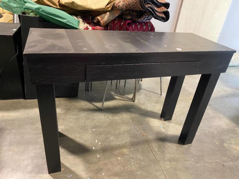 Black Table with Drawer