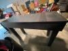 Black Table with Drawer - 8