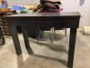 Black Table with Drawer - 12