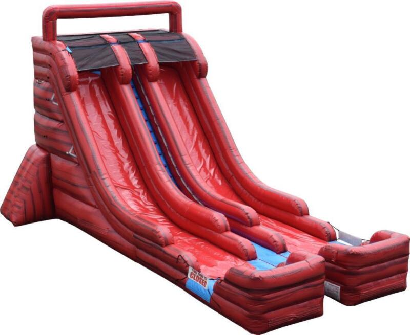 Brand New 22ft double lane water slide-Marble Red