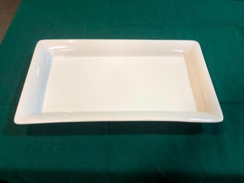 (21) 21" x 13" White Rectangular Serving Platter