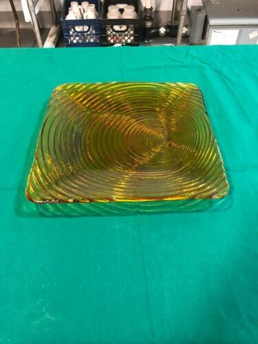 (8) 13" Amber Square Platter