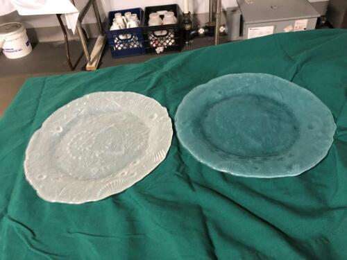 (6) 14" Round Glass Platters