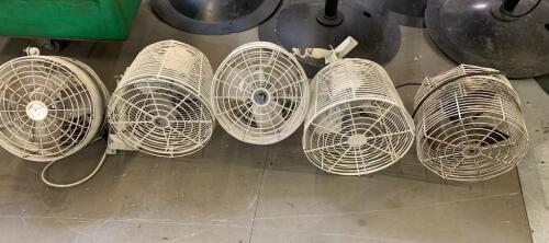 (5) Tent Pole Fans