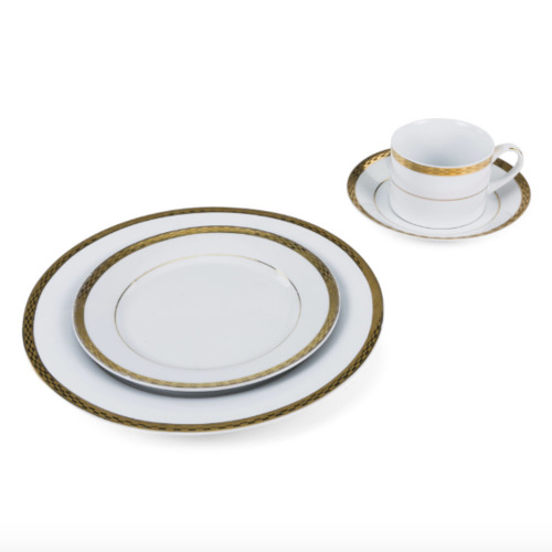 (2250 pc) Gold Rim China Set