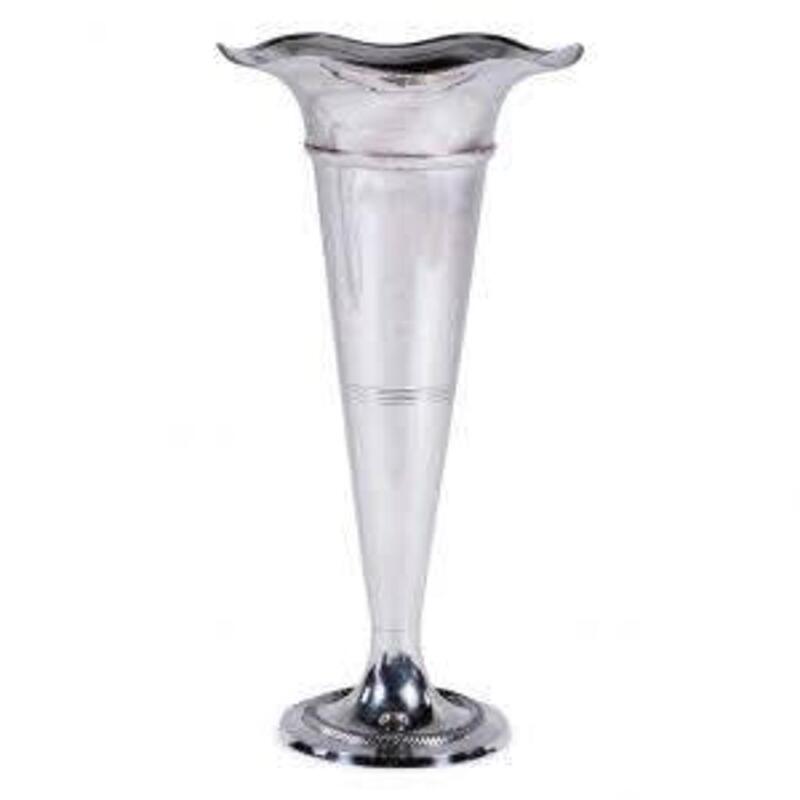 18 Silver Trumpet Vases