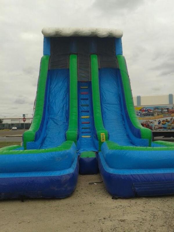 24ft Double Lane Wet Slide