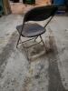 Black on Bronze Metal Folding Chairs - 2