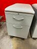 6 Filing Cabinets with padded top and wheels - 2