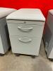 6 Filing Cabinets with padded top and wheels - 3