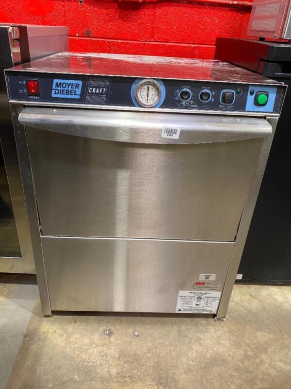 Moyer Diebel Undercounter Low Temperature Glasswashing Machine