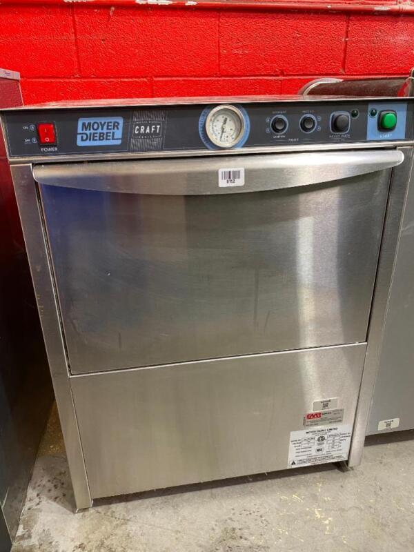 Moyer Diebel Undercounter Low Temperature Glasswashing Machine