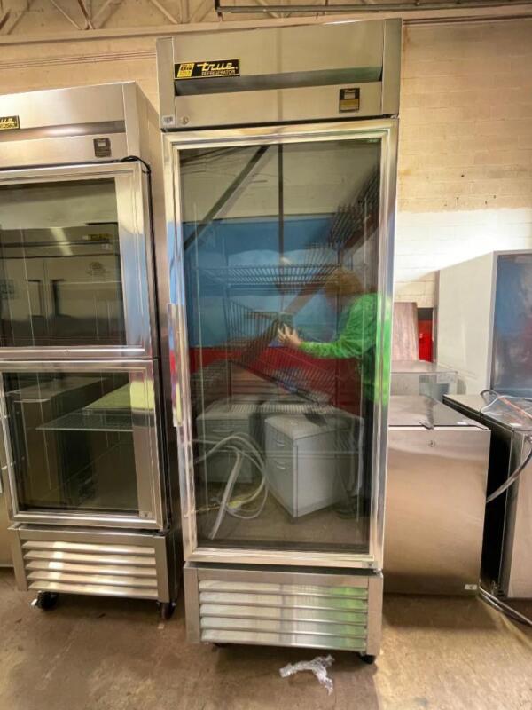 True Refrigeration Stainless Steel Reach-In Refrigerator with One Glass Door