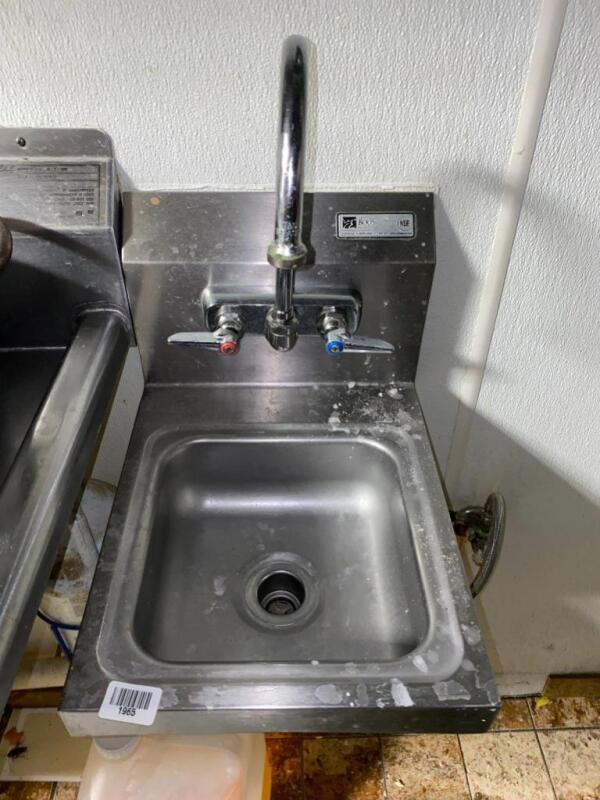 12" Hand Sink with Soap and Paper Towel Dispenser