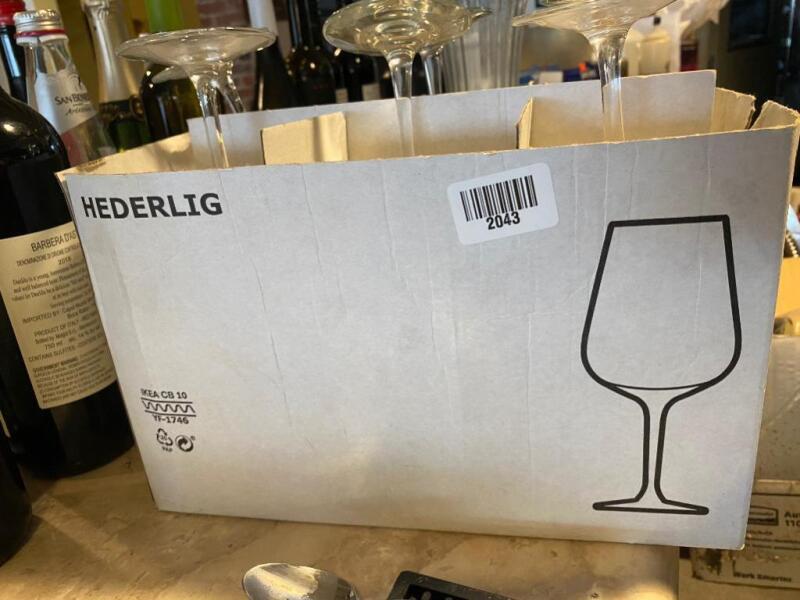 6 Ikea Wine Glasses