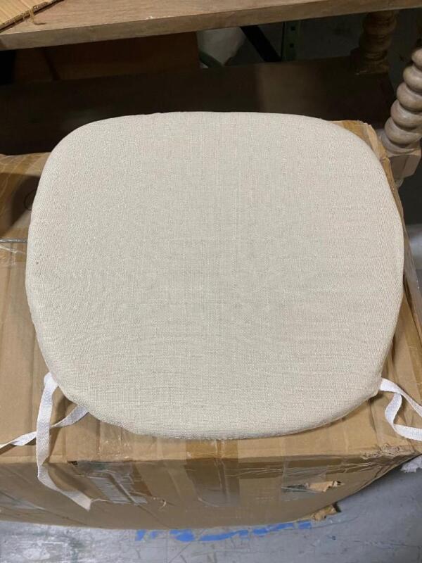 108 Brand New Natural Linen Tie Cushions - ROUND Fronts