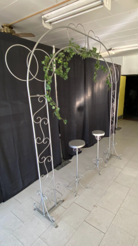 Silver Metal Arbor