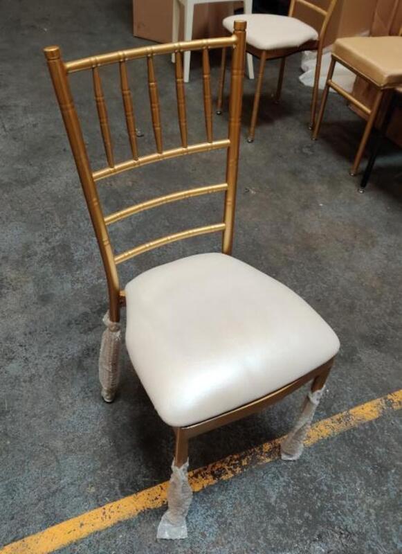 100 Brand New Antique Bronze Metal Ballroom Rose Chair