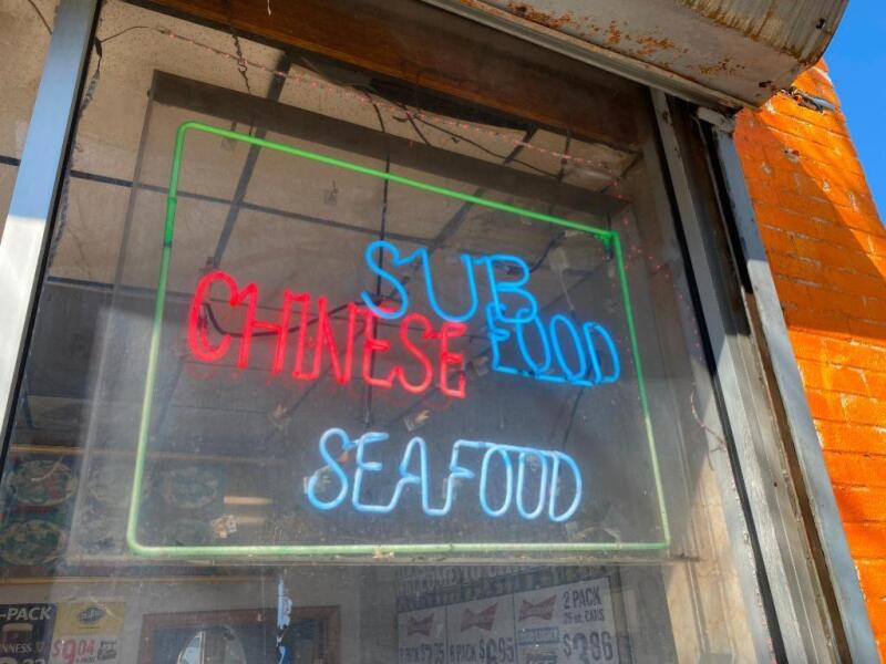 Sub Chinese Food Seafood Light Sign