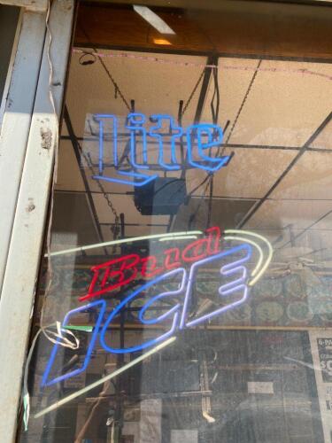 "Lite" and "Bud Ice" Electric Sign