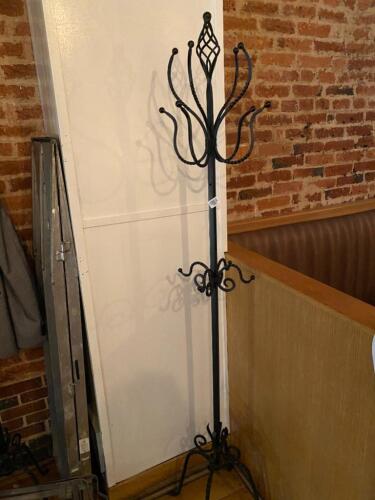 3 Wrought Iron Coat Racks