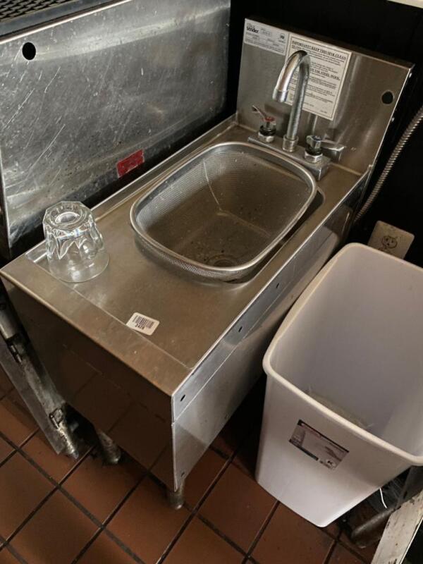 Glastender Underbar Wet Waste Sink