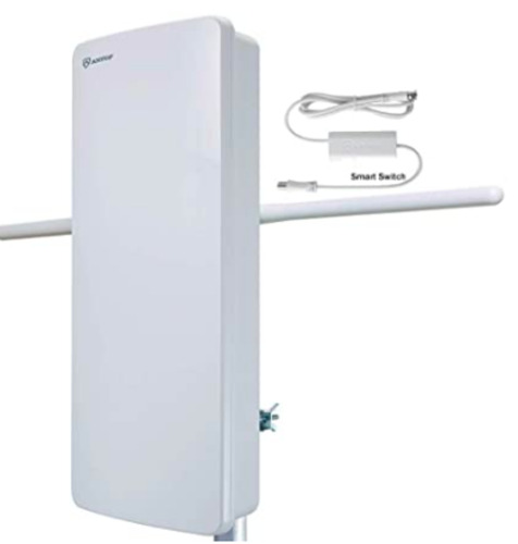 NEW in Box - ANTOP 400BV HDTV Flat Panel Amplified Outdoor Antenna and Indoor