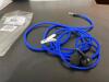 NEW in Box - HamiltonBuhl Skoob Tangle-Free Cushioned Ear Buds - BLUE - 3