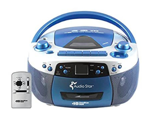 NEW in Box - 5 HamiltonBuhl Educational Boombox Home CD Player Recorder Blue