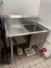 38 inch 1 compartment sink - 3