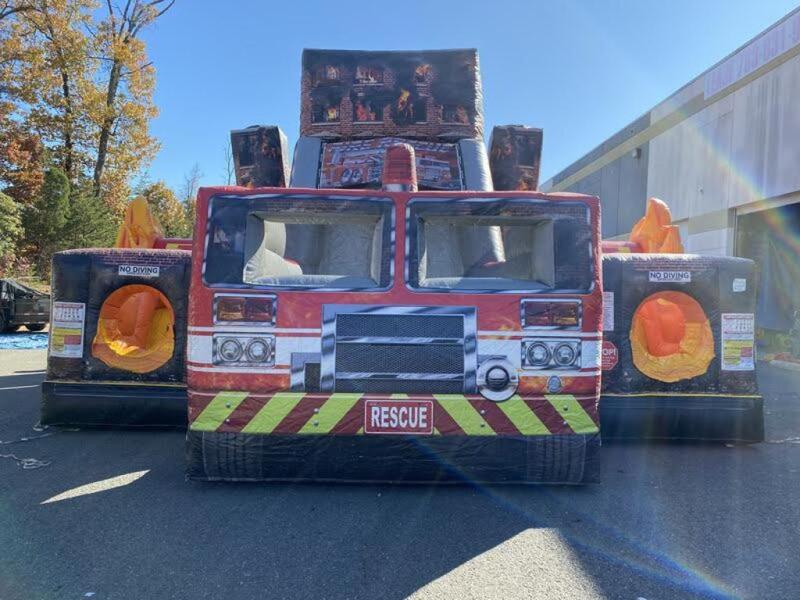 Fire Rescue Obstacle Course Inflatable