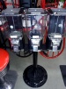 V-Line Gumball Machines, 3 Machines on a Stand