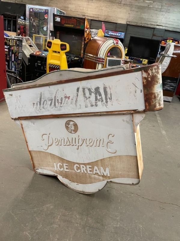 1940s Pennsupreme Ice Cream Sign