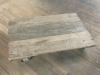 Oak Industrial Cart - 2