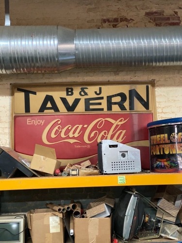 B&J Tavern Coca-Cola Sign