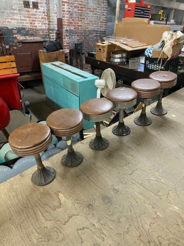 Lot of 6 Diner Stools