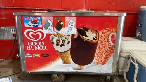 Ice Cream Portable Freezer on wheels