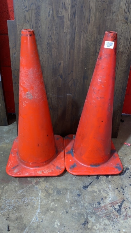 2 Orange Cones