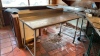 Stainless Steel Prep Table on wheels