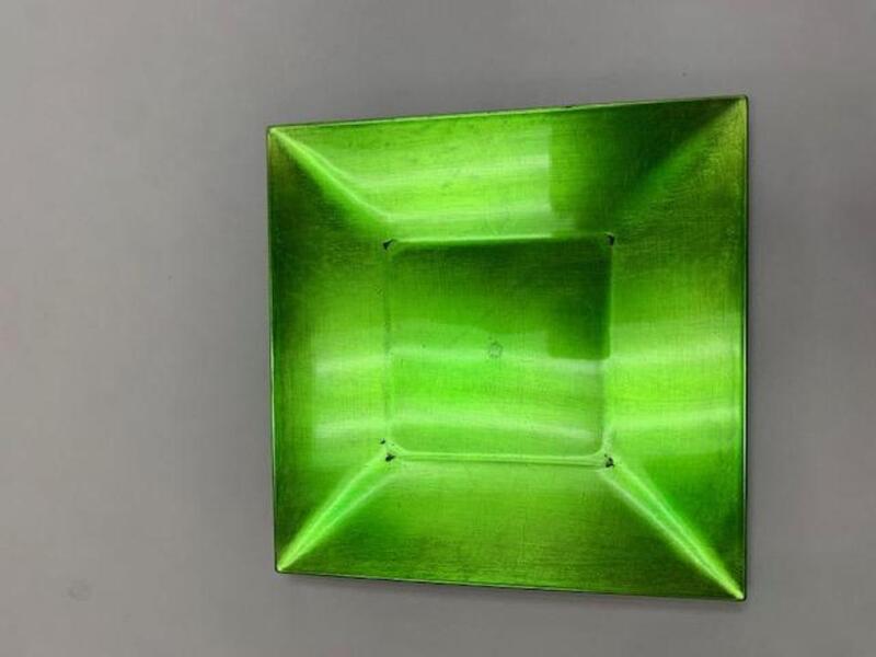 11.75" Acrylic Apple Green Chargers 