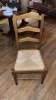 4 Tall Back Wooden Woven Chairs & 1 Circular Wooden Table - 5