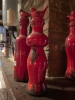 3 Decorative Red Mantle Pieces - 4