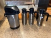 Steel Milk and Creamer Holders & Coffee Dispenser - 3