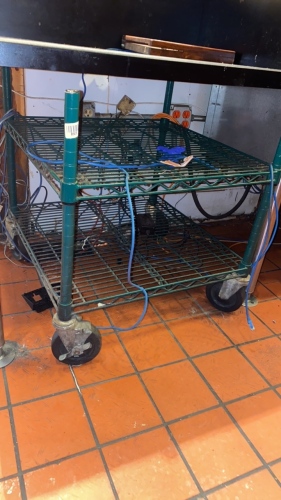 Wire Shelving Unit on wheels