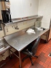 Stainless Steel Work Station with Shelf on wheels - 2