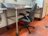 Stainless Steel Work Station with Shelf on wheels - 3